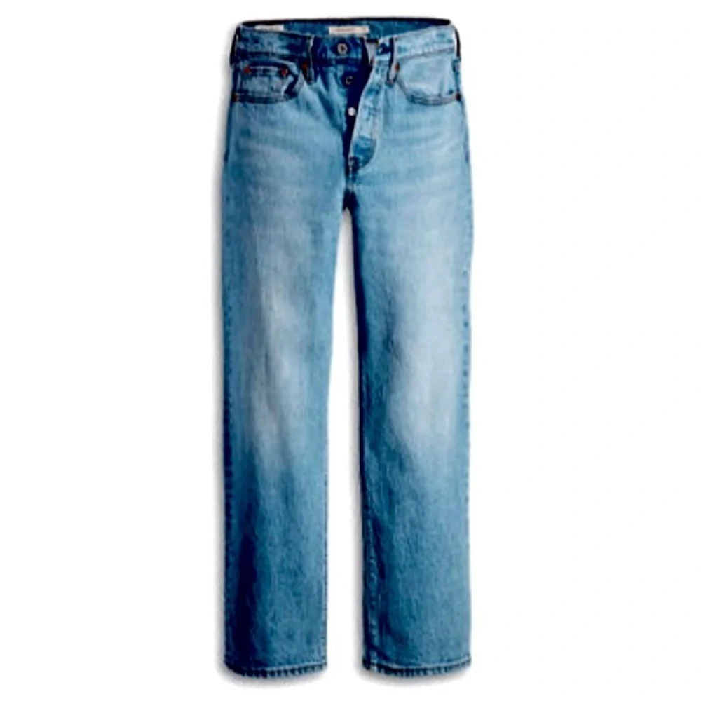 LEVI'S Premium Wedgie Straight Fit High Rise Blue Jeans 25